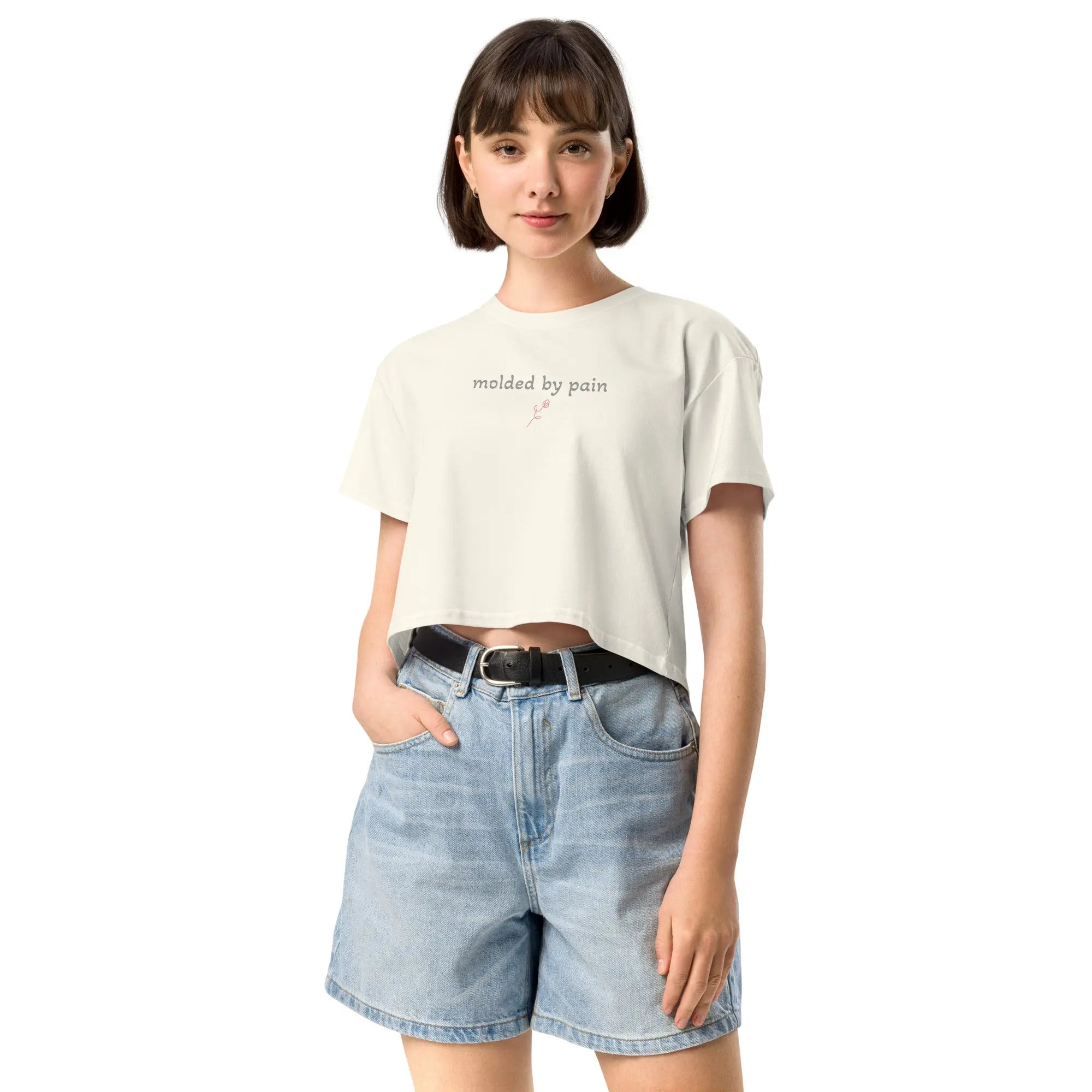 molded by pain - TENWRA Women's Crop Top TENWRA™