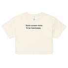 Some Scream Twice - Together Against Hate Women's Crop Top TENWRA™