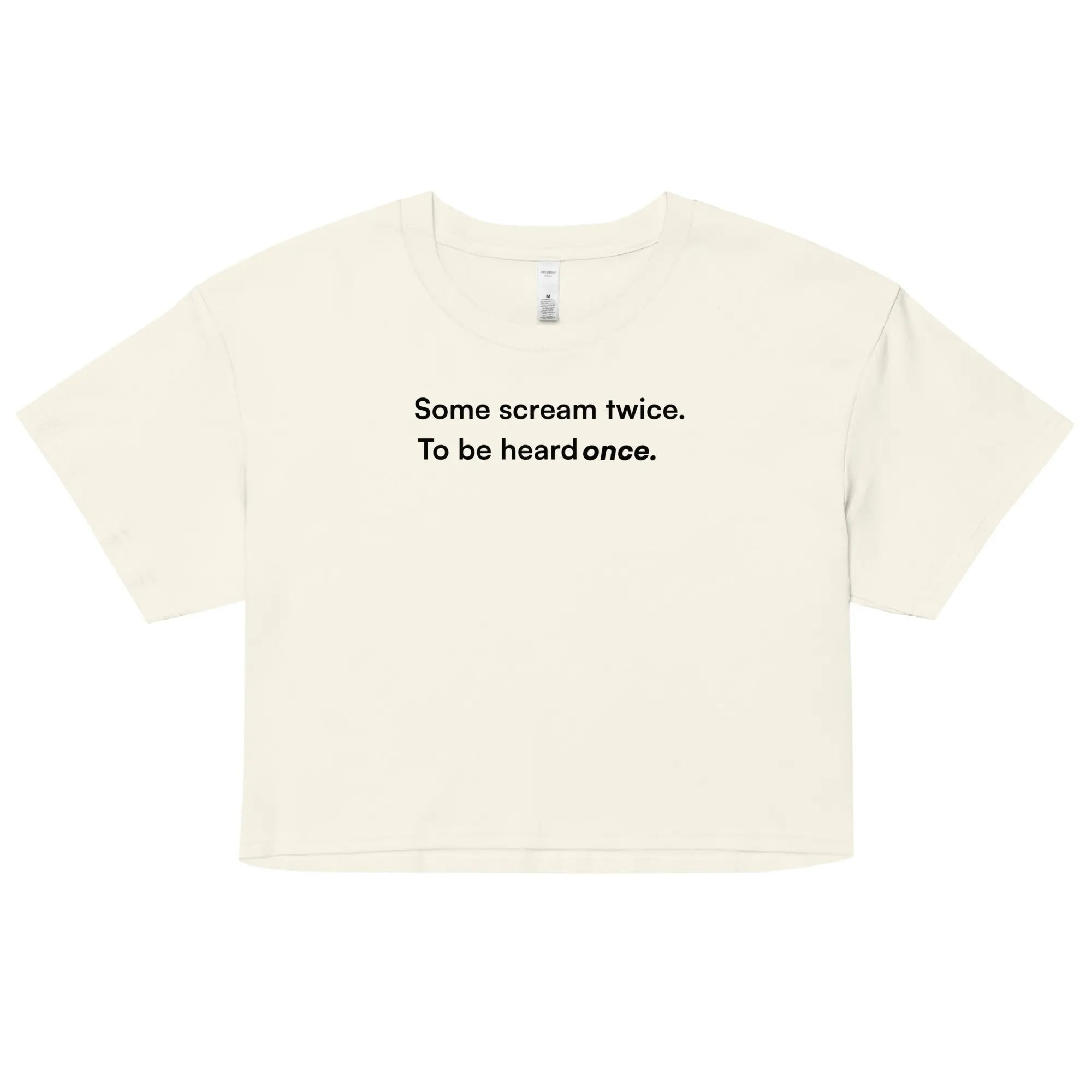 Some Scream Twice - Together Against Hate Women's Crop Top TENWRA™