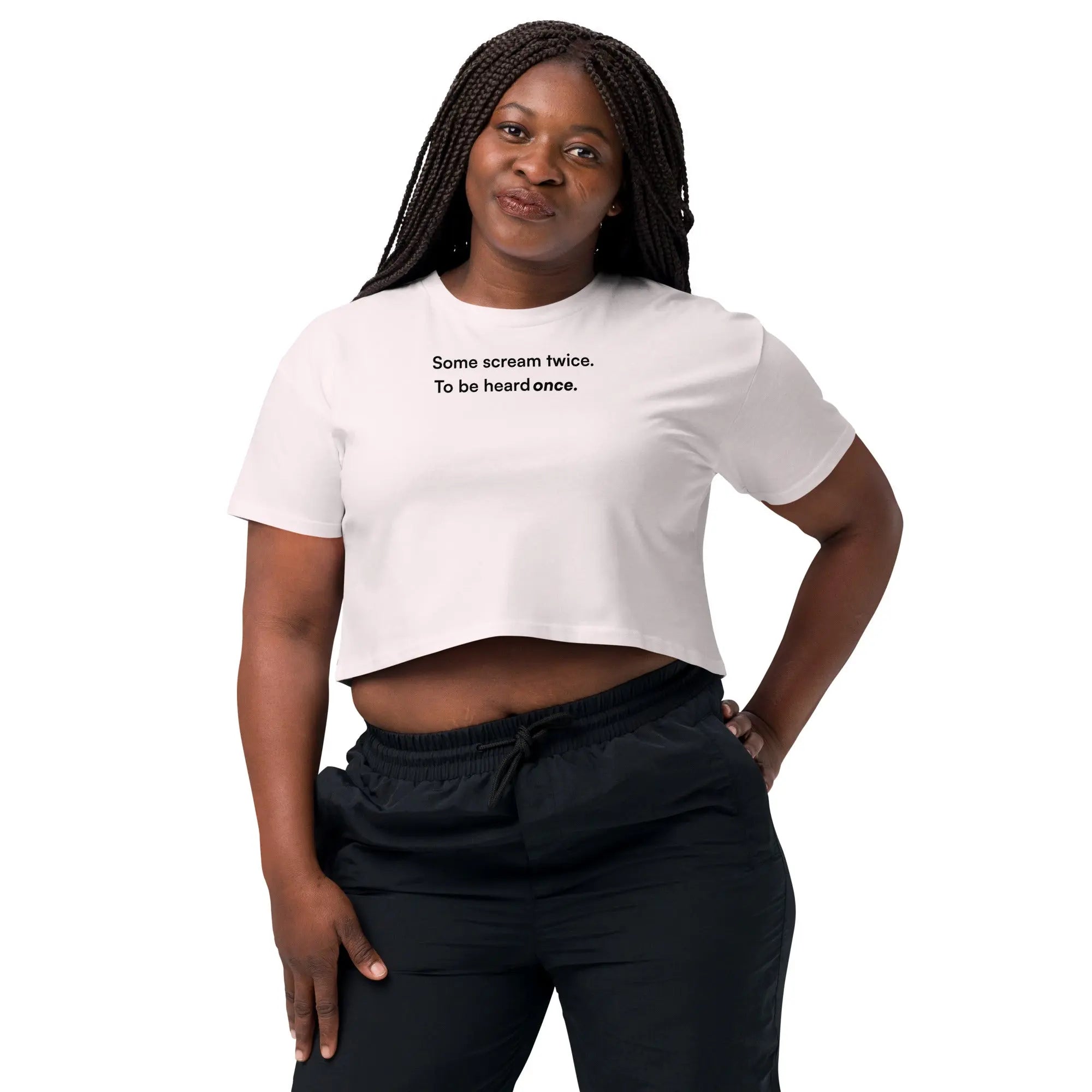 Some Scream Twice - Together Against Hate Women's Crop Top TENWRA™