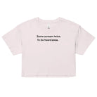 Some Scream Twice - Together Against Hate Women's Crop Top TENWRA™