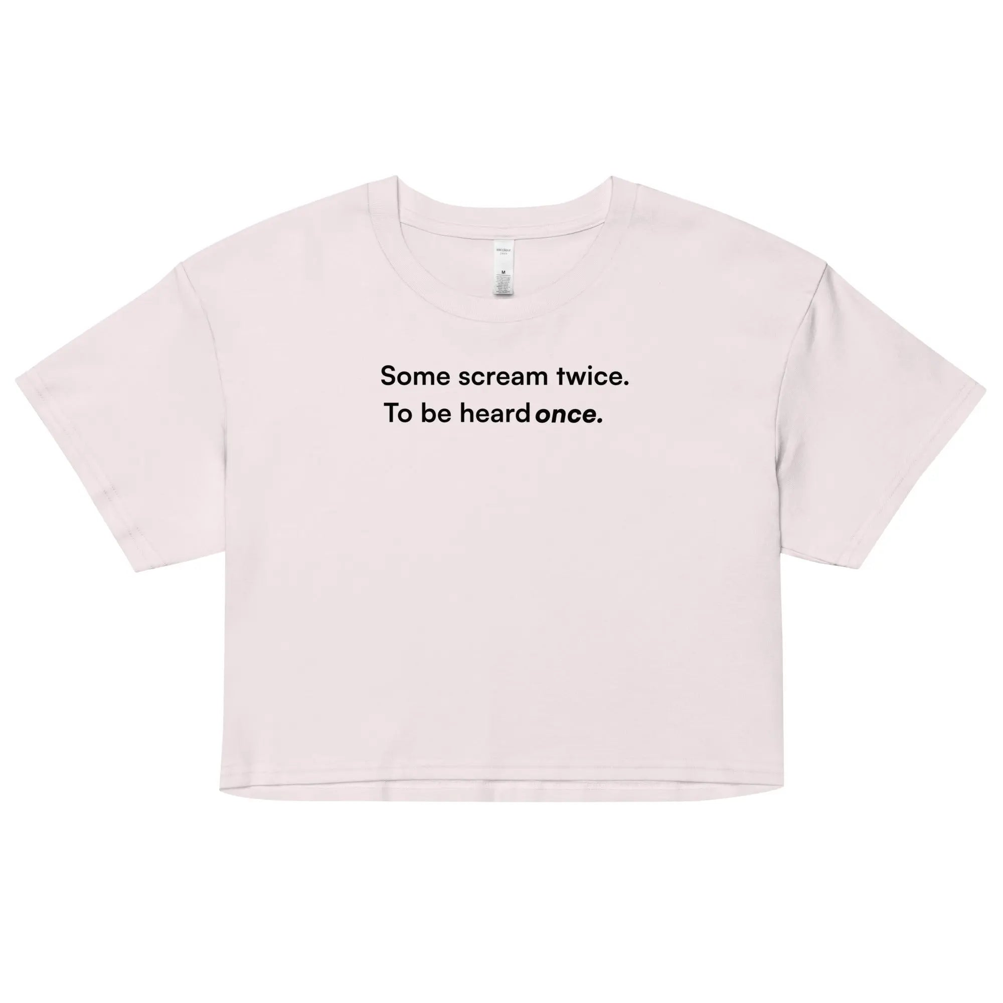 Some Scream Twice - Together Against Hate Women's Crop Top TENWRA™