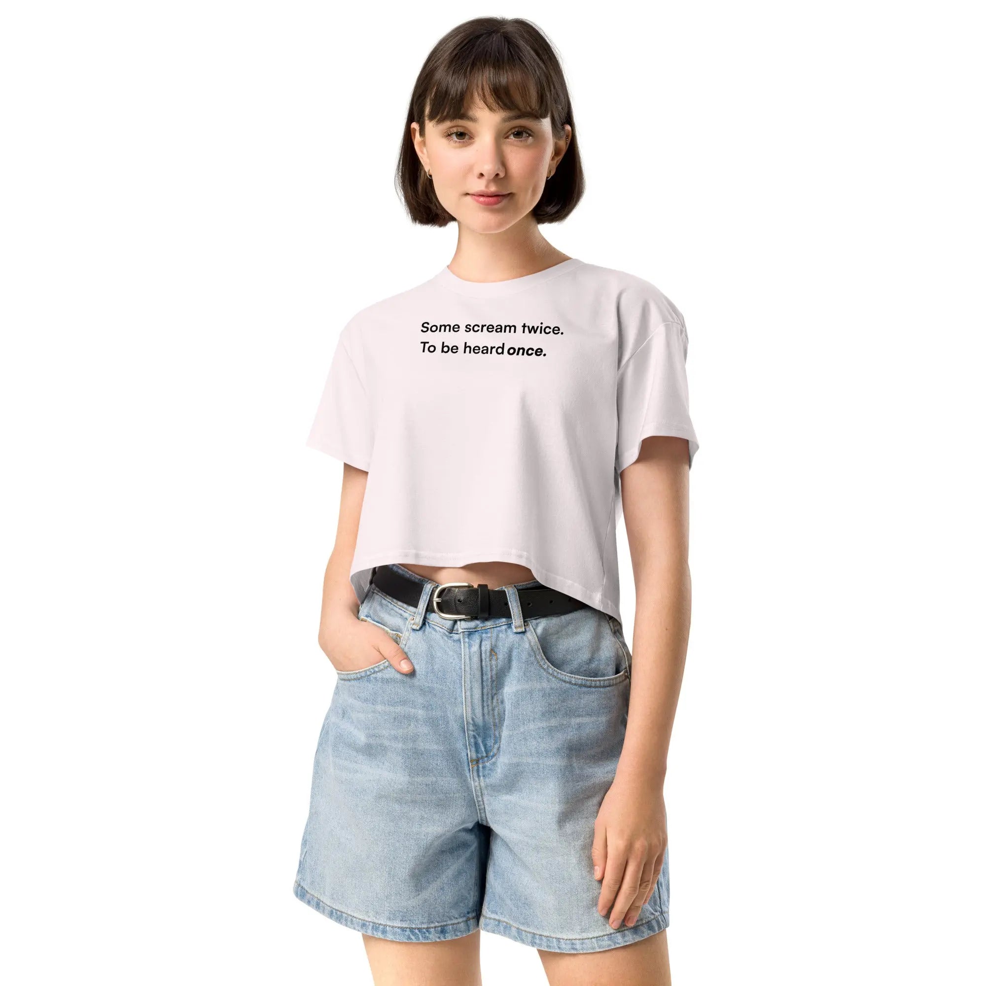 Some Scream Twice - Together Against Hate Women's Crop Top TENWRA™