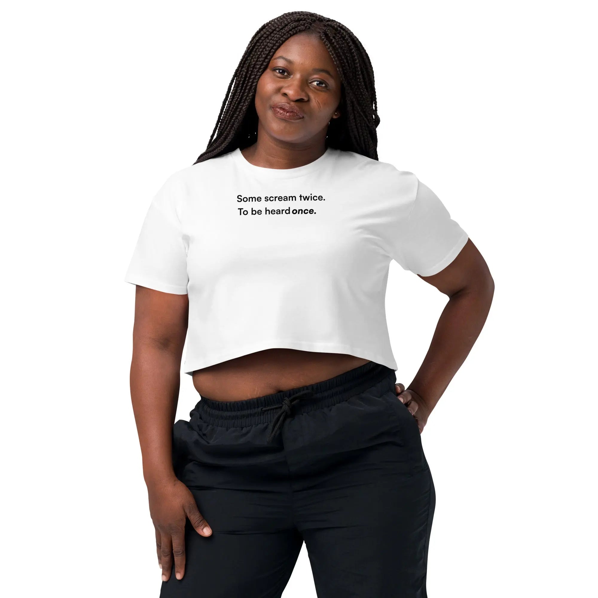 Some Scream Twice - Together Against Hate Women's Crop Top TENWRA™