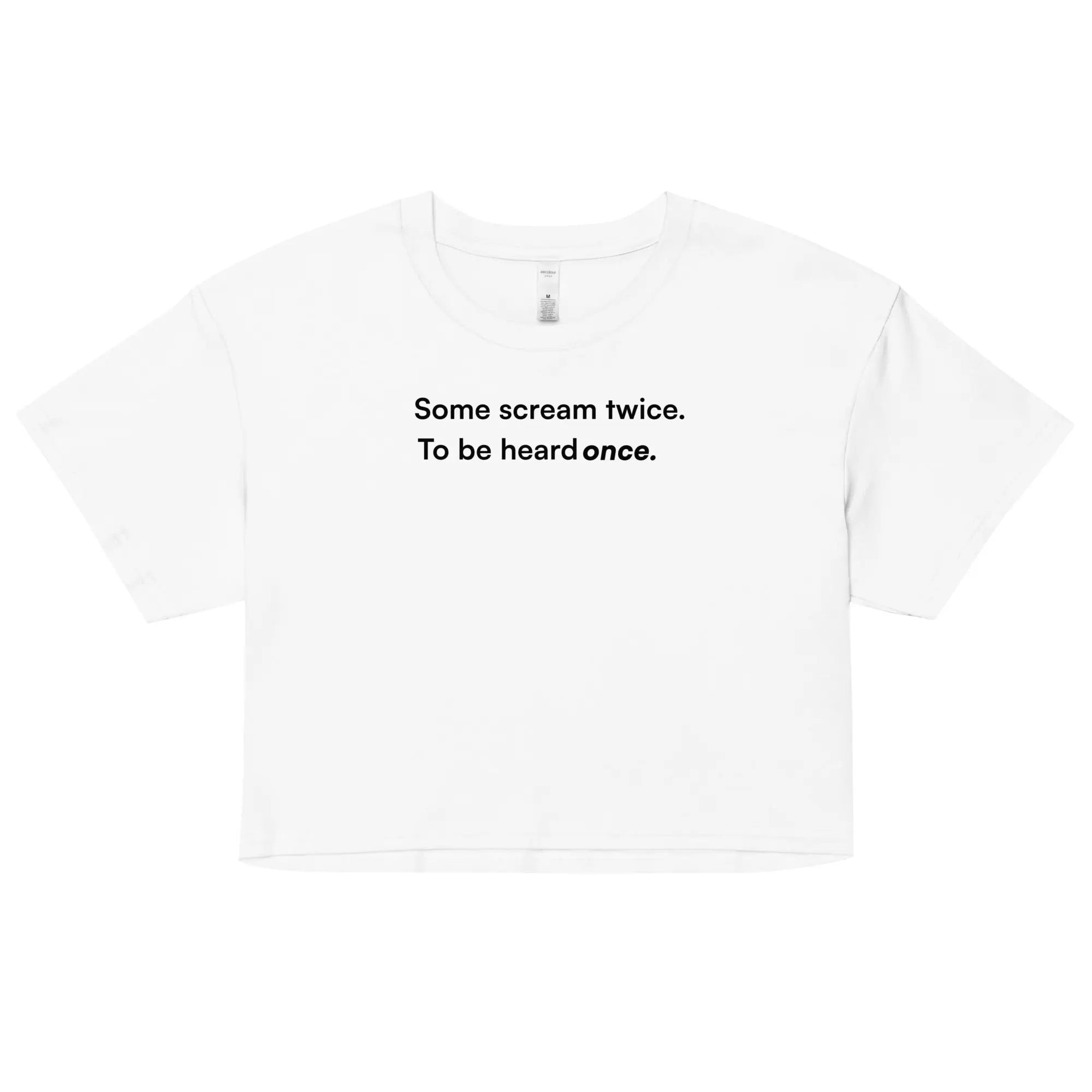 Some Scream Twice - Together Against Hate Women's Crop Top TENWRA™