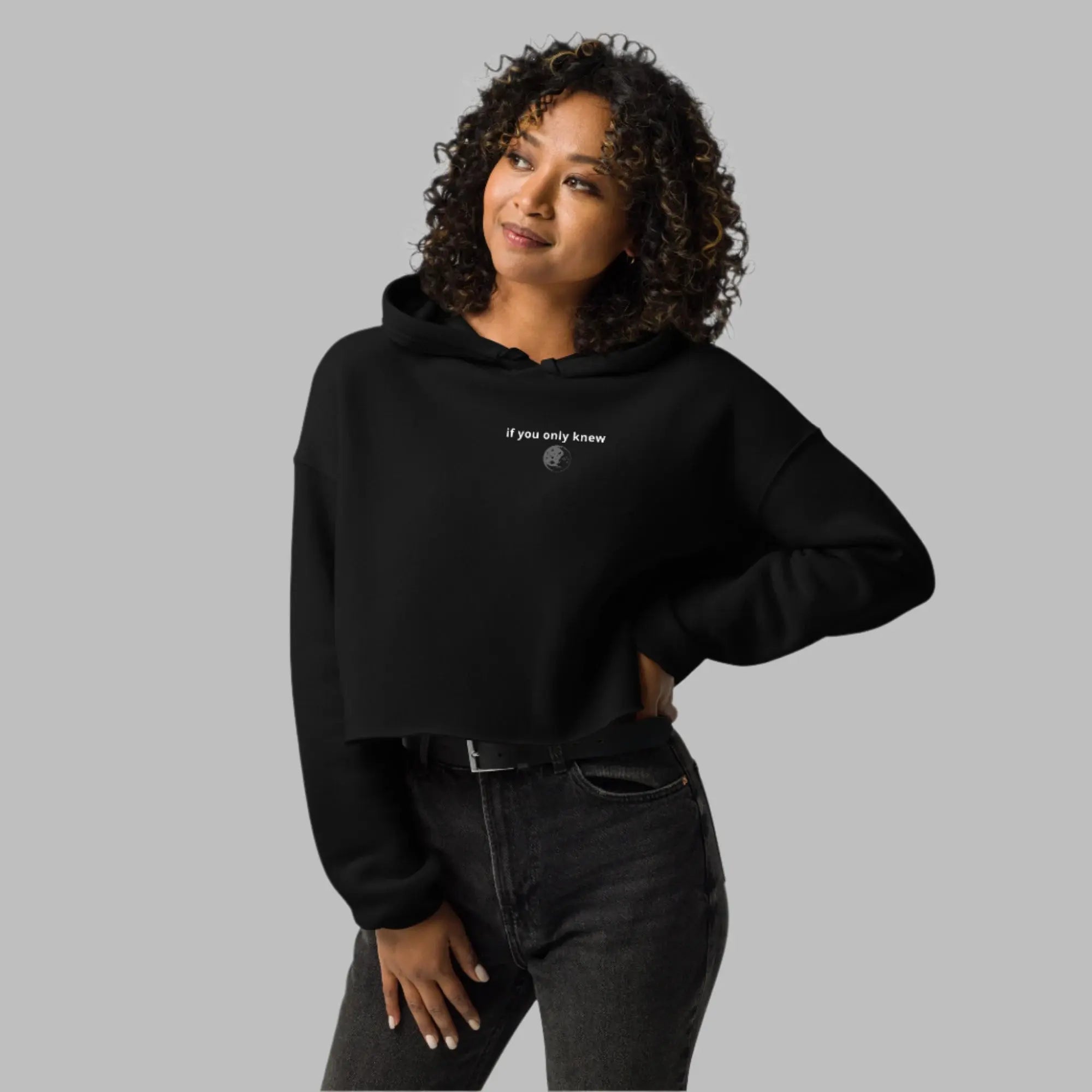 if you only knew - Women's TENWRA Cropped Hoodie TENWRA™