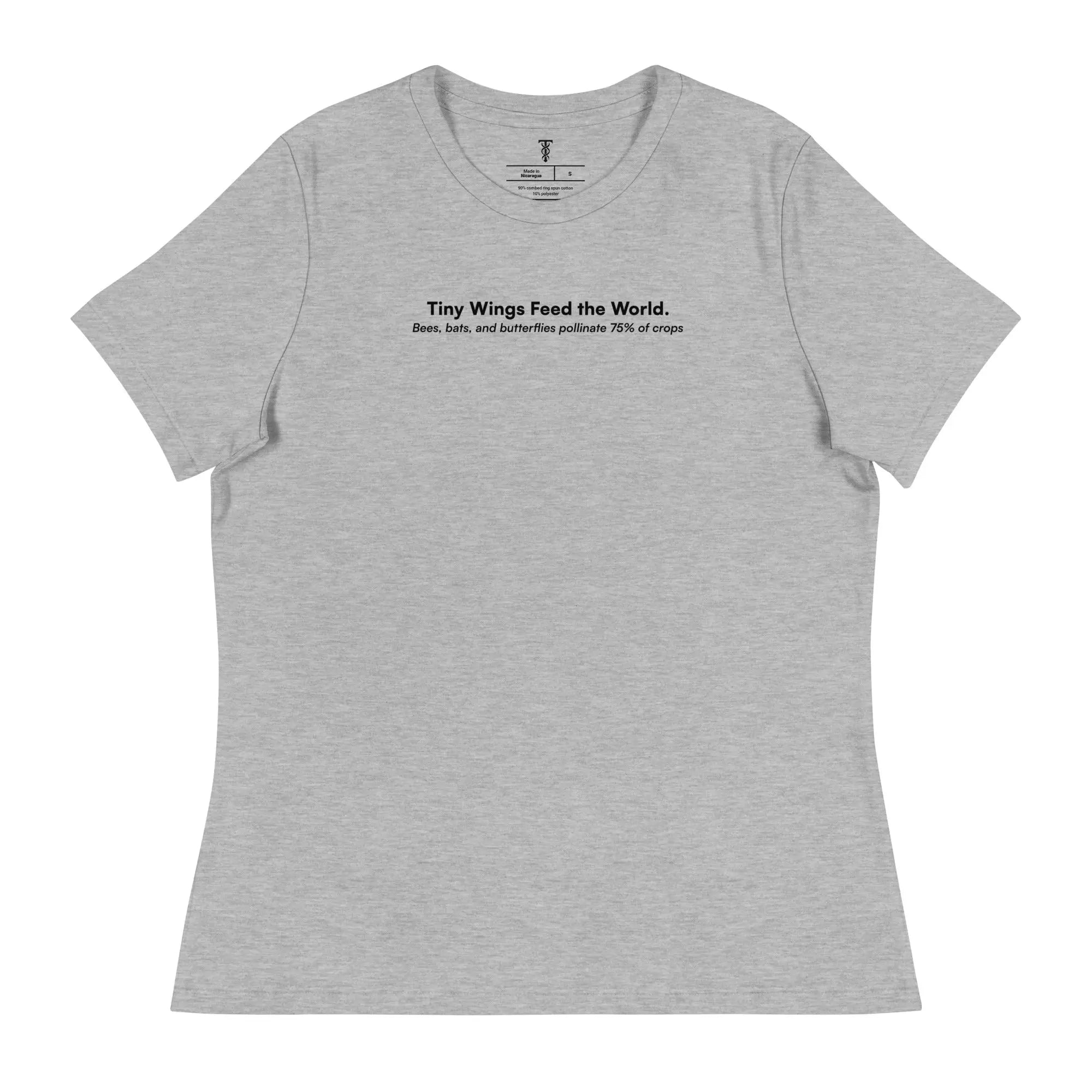 Tiny Wings Feed The World - Women's Pollinator Protection Relaxed T-Shirt TENWRA™