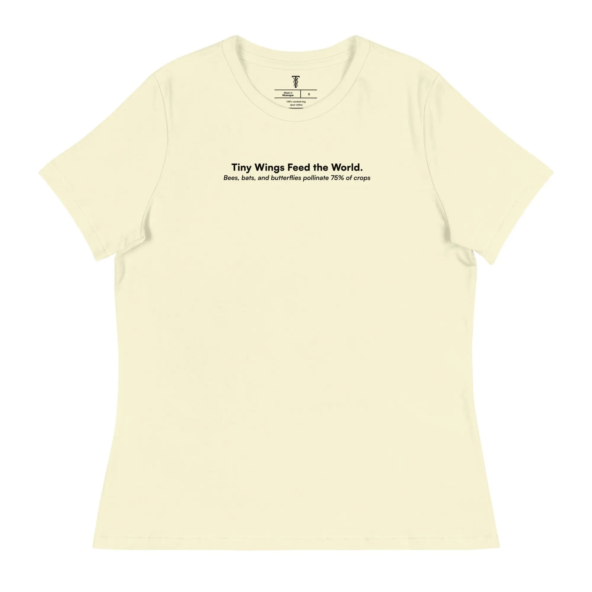 Tiny Wings Feed The World - Women's Pollinator Protection Relaxed T-Shirt TENWRA™