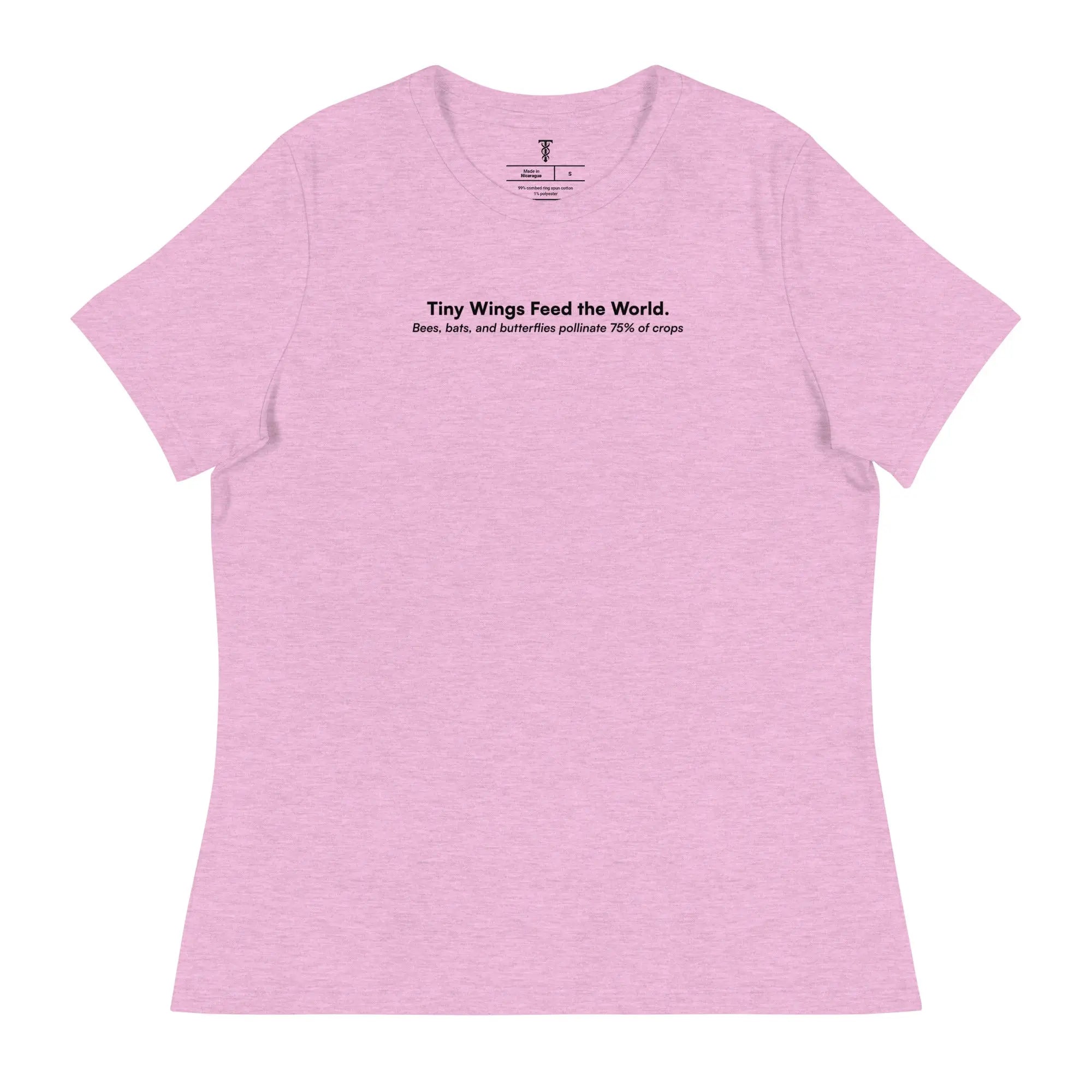 Tiny Wings Feed The World - Women's Pollinator Protection Relaxed T-Shirt TENWRA™