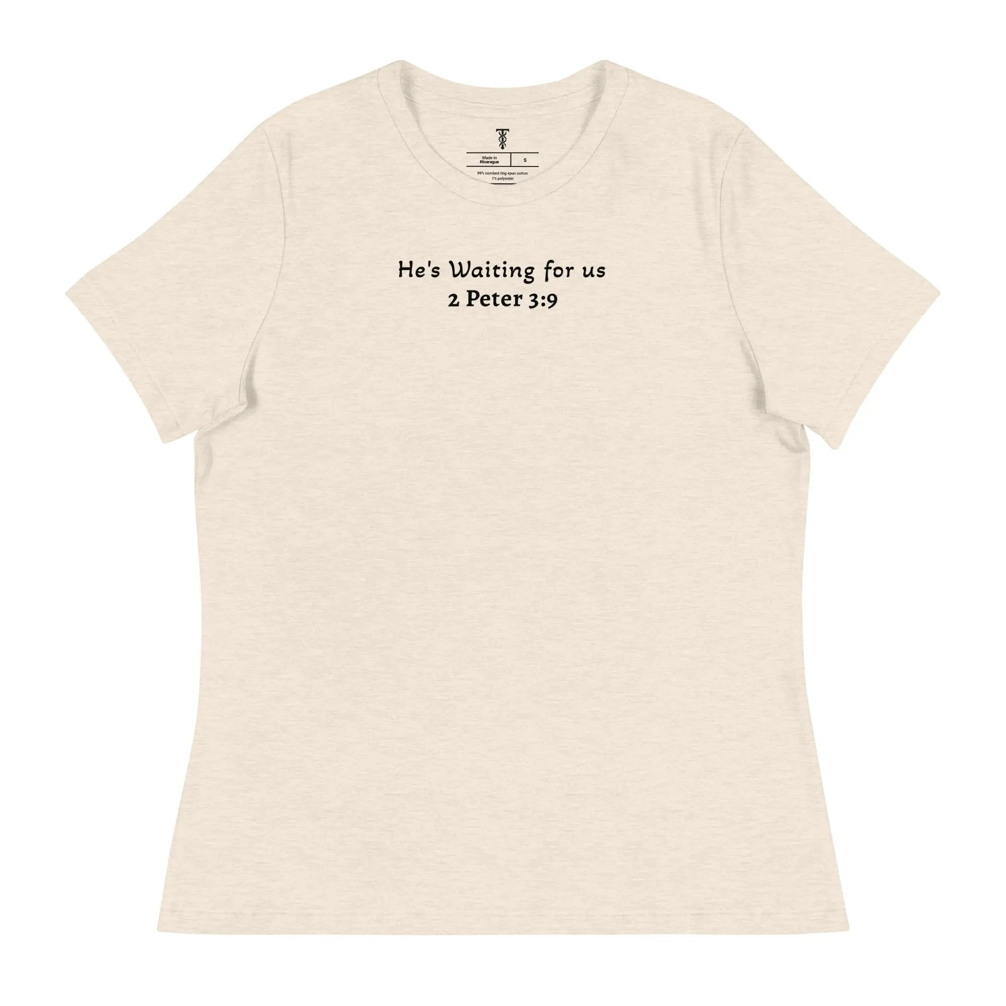 He's Waiting for us - Women's Christian Outreach Relaxed T-Shirt TENWRA™