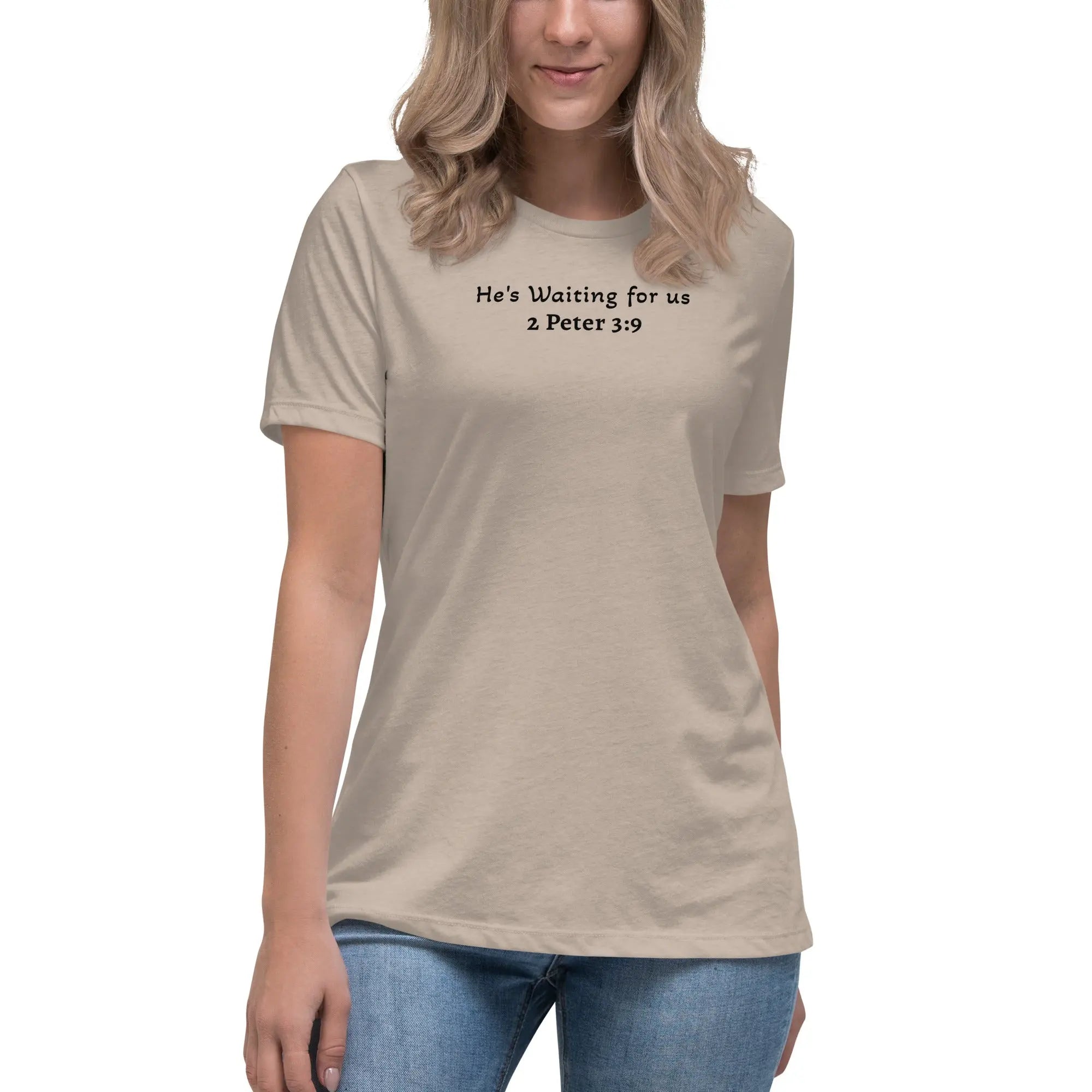 He's Waiting for us - Women's Christian Outreach Relaxed T-Shirt TENWRA™