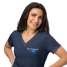 Don't Forget Us - Women's Hurricane Helene Natural Disaster Relief V-Neck T-Shirt TENWRA™